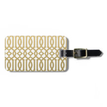 Or et motif moderne blanc de treillis