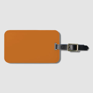 Étiquette À Bagage orange alliée (couleur solide)