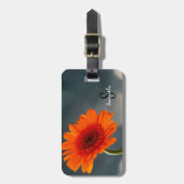 Étiquette À Bagage Orange Gerbera Luggage tag (Devant Vertical)