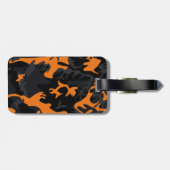 Étiquette À Bagage Orange Highlights Camo (Dos horizontal)