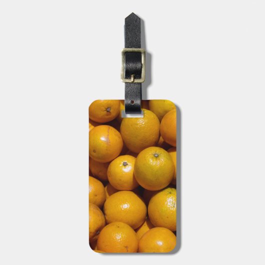 Étiquette À Bagage Oranges fruits Floride marché orange (Devant Vertical)