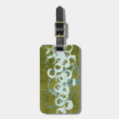 Étiquette À Bagage Orbes vertes I (Devant Vertical)