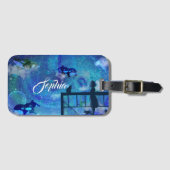 Étiquette À Bagage Orca Whales (Devant Horizontal)