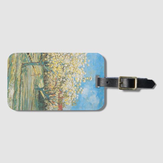 Étiquette À Bagage Orchard en fleurs | Vincent van Gogh (Devant Horizontal)