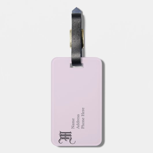 Étiquette À Bagage orchidée.ai (Dos Vertical)