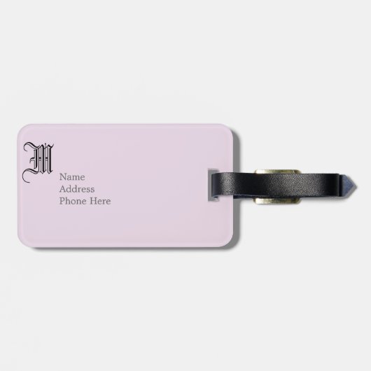Étiquette À Bagage orchidée.ai (Dos horizontal)