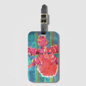 Étiquette À Bagage Orchidée de fiesta (Devant Vertical)