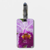 Étiquette À Bagage Orchidée mauve de passion (Dos Vertical)