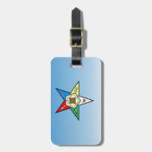 Étiquette À Bagage Ordre d'OES du bleu oriental d'étoile (Devant Vertical)