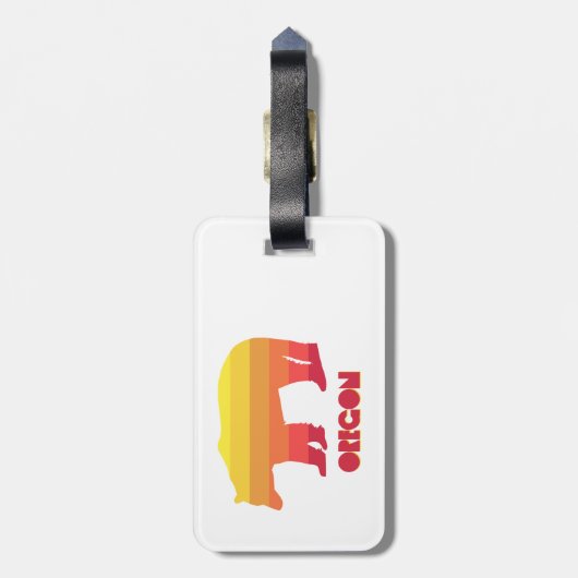 Étiquette À Bagage Oregon Bear (Dos Vertical)