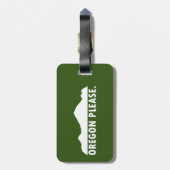 Étiquette À Bagage Oregon S'Il Vous Plaît (Dos Vertical)