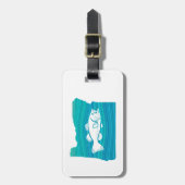 Étiquette À Bagage Oregon Wave Fishing (Devant Vertical)