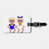 Étiquette À Bagage oreilles de lapin hanoukka (Devant horizontal)