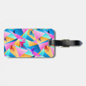Étiquette À Bagage Origami Kaleidoscope (Dos horizontal)