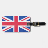 Étiquette À Bagage Original cross-stitch design Union Jack (Devant horizontal)