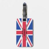 Étiquette À Bagage Original cross-stitch design Union Jack (Dos Vertical)