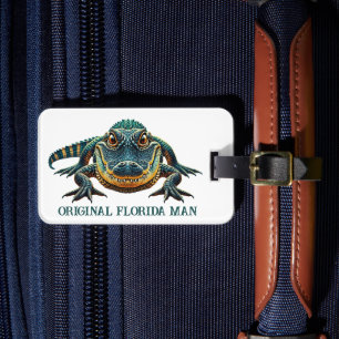Étiquette À Bagage Original Florida Man avec Alligator