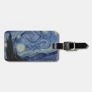 Étiquette À Bagage Originale de la peinture de nuit étoilée