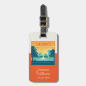 Étiquette À Bagage Orlando Floride (Devant Vertical)
