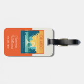 Étiquette À Bagage Orlando Floride (Dos horizontal)