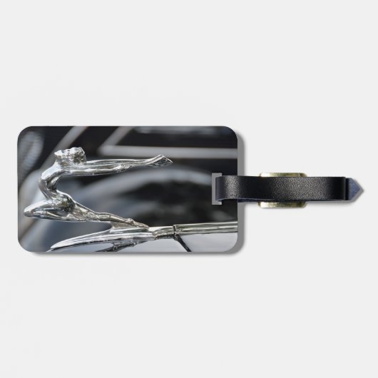 Étiquette À Bagage Ornement 1934 de capot de déesse de Buick (Dos horizontal)