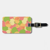 Étiquette À Bagage Ornement avec des pommes (Devant horizontal)