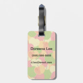 Étiquette À Bagage Ornement avec des pommes (Dos Vertical)