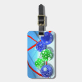 Étiquette À Bagage Ornements de Noël (Devant Vertical)