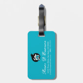 Étiquette À Bagage orque (Dos Vertical)