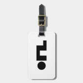 Étiquette À Bagage ORZ Emoticon Kaomoji Emoji (Devant Vertical)