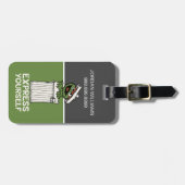 Étiquette À Bagage Oscar le Groupement Express Vous-même | Ajouter de (Devant horizontal)