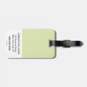 Étiquette À Bagage Oscar le Groupement | Tendance de l'aquarelle (Dos horizontal)