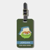 Étiquette À Bagage Oscar le visage du Tétras | Ajouter vos informatio (Devant Vertical)