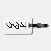 Étiquette À Bagage OTAKU 8 bits Pixel japonais Katakana vertical (Dos horizontal)