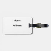 Étiquette À Bagage Otter flottante (Dos horizontal)