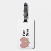 Étiquette À Bagage Otter Love (Dos Vertical)