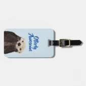 Étiquette À Bagage Otter photo magnifique (Devant horizontal)