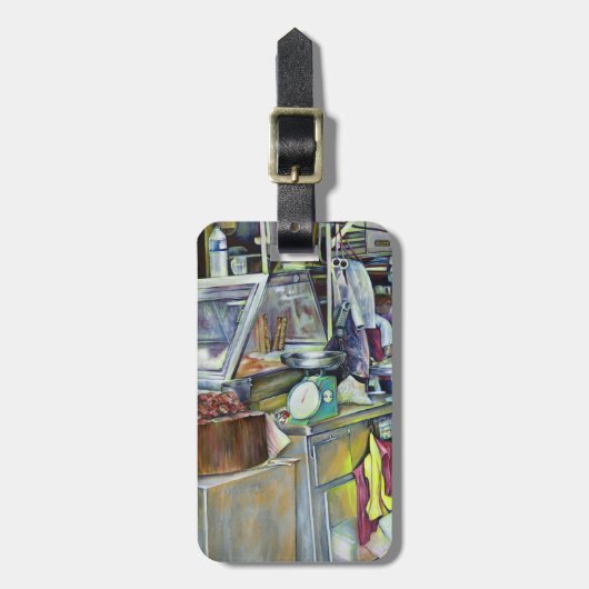 Étiquette À Bagage Où est le Fish Head Curry ? Singapour (Devant Vertical)