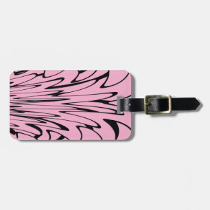 Étiquette À Bagage Où l'art rencontre la pensée noir et rose