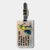 Étiquette À Bagage Oubliez de revenir étiquette de bagage (Devant Vertical)