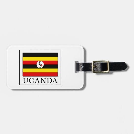 Étiquette À Bagage Ouganda (Devant horizontal)