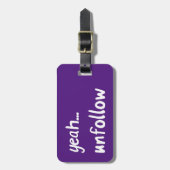 Étiquette À Bagage Oui Annuler (Devant Vertical)