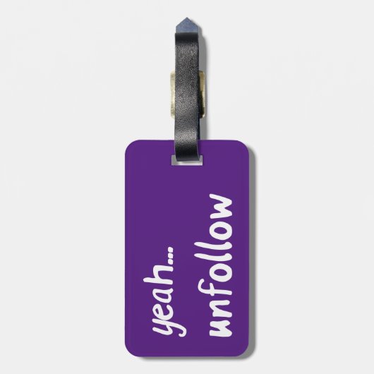 Étiquette À Bagage Oui Annuler (Dos Vertical)