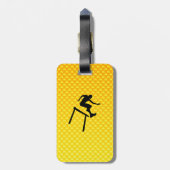 Étiquette À Bagage Ourdler jaune (Dos Vertical)