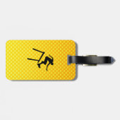 Étiquette À Bagage Ourdler jaune (Dos horizontal)