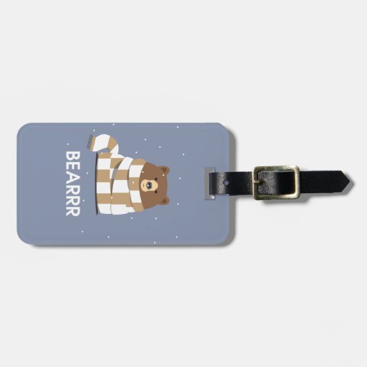 ÉTIQUETTE À BAGAGE OURS (Devant horizontal)