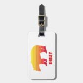 Étiquette À Bagage Ours arc-en-ciel Beckley West Virginia (Devant Vertical)