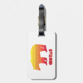 Étiquette À Bagage Ours arc-en-ciel Choteau Montana (Dos Vertical)