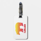 Étiquette À Bagage Ours arc-en-ciel de Fairbanks Alaska (Dos Vertical)