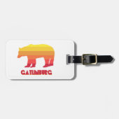 Étiquette À Bagage Ours arc-en-ciel Gatlinburg Tennessee (Devant horizontal)